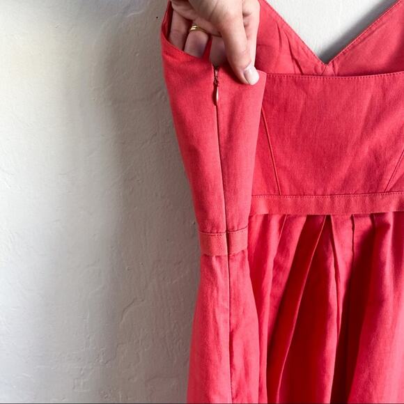 Armani Coral Pink Sleeveless Dress Size‎ 10 - Picture 4 of 7